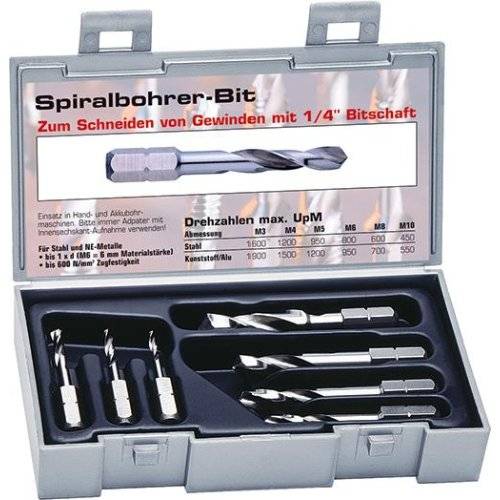 Format Spiralbohrer Bit Satz HSS 19 teilig 1-10 mm