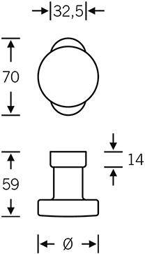 PT-Türknopf, 07 0829,a.Ros.oval,Alu F1