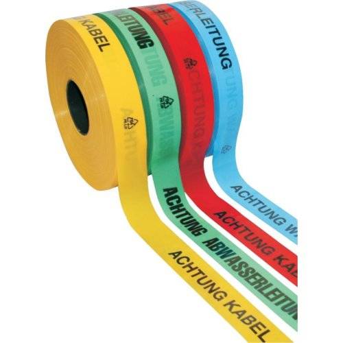 Kelmaplast Trassen-Warnband 250 Meter Achtung Hochspannungskabel