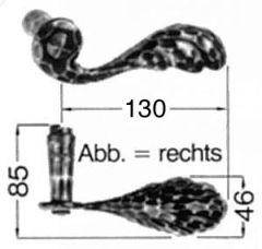 Ha-Drückerlocht Nr.112H Ei Rowe rs
