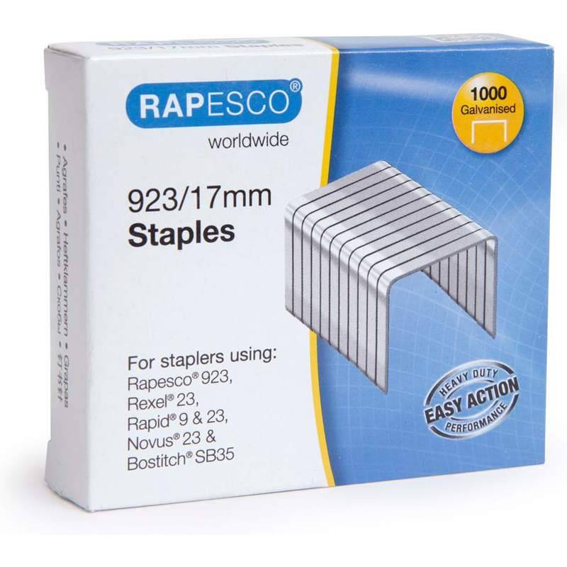 Rapesco 1240 - Klammerpack - 1,7 cm - 1000 Heftklammern - Stahl - Aluminium - 153 g