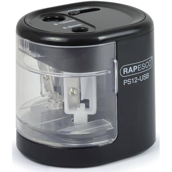 Anspitzer PS12-USB elektrisch schwarz