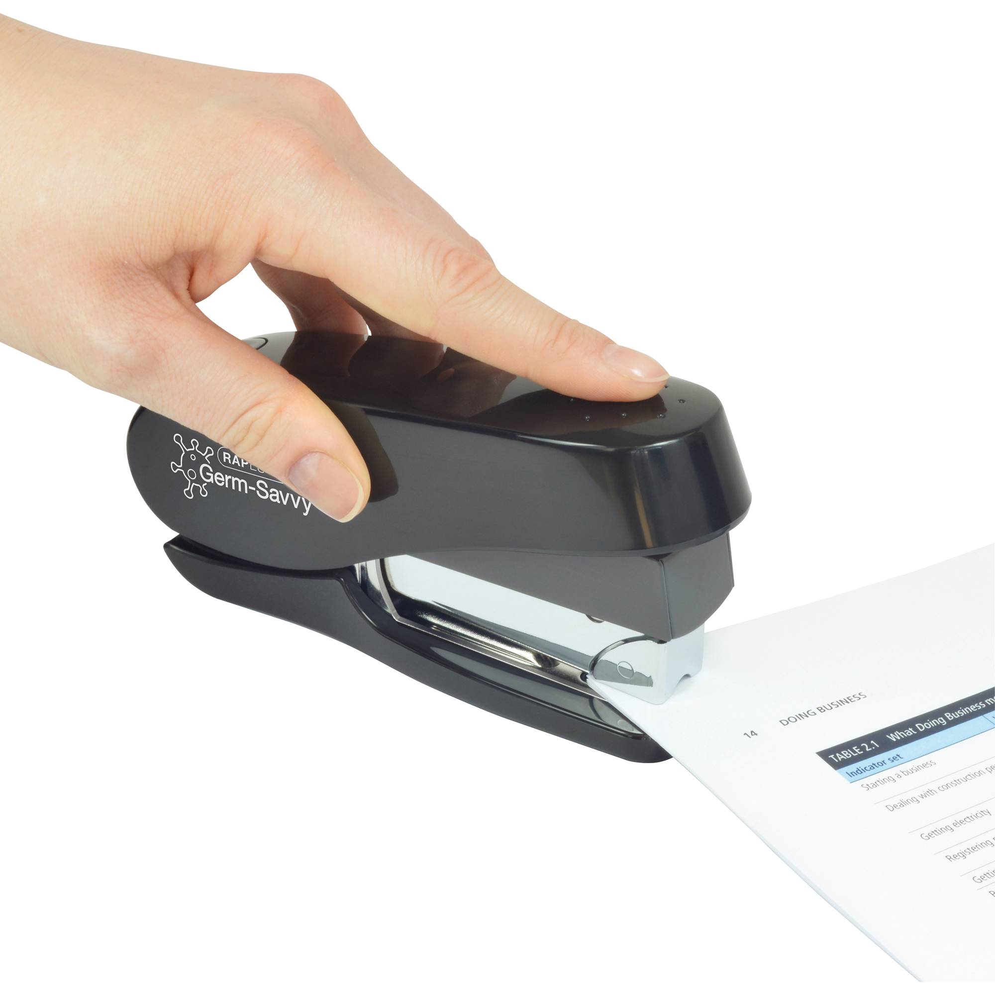 RAPESCO Heftgerät ECO Luna 1466 50Blatt schwarz +Heftklammern