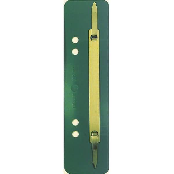 Heftstreifen kurz PP mit Metalldeckleiste VE=25 Stück grün