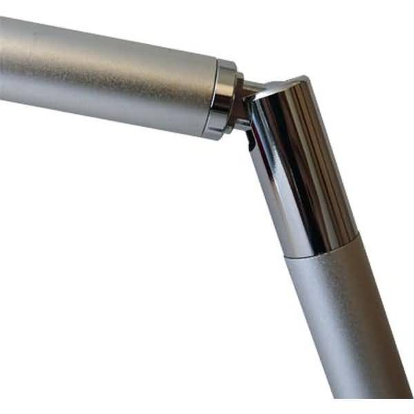 LED-Büroleuchte mit kabelloser QI-Ladestation Smart CLED-0117 metallgrau