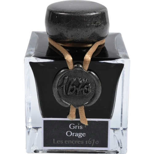 Jacques Herbin Tinte 1670 Gris Orage, Flakon 50ml - Gris orage 15009JT Jacques Herbin Tinte 1670 Gris Orage, Flakon 50ml - Gris orage 15009JT