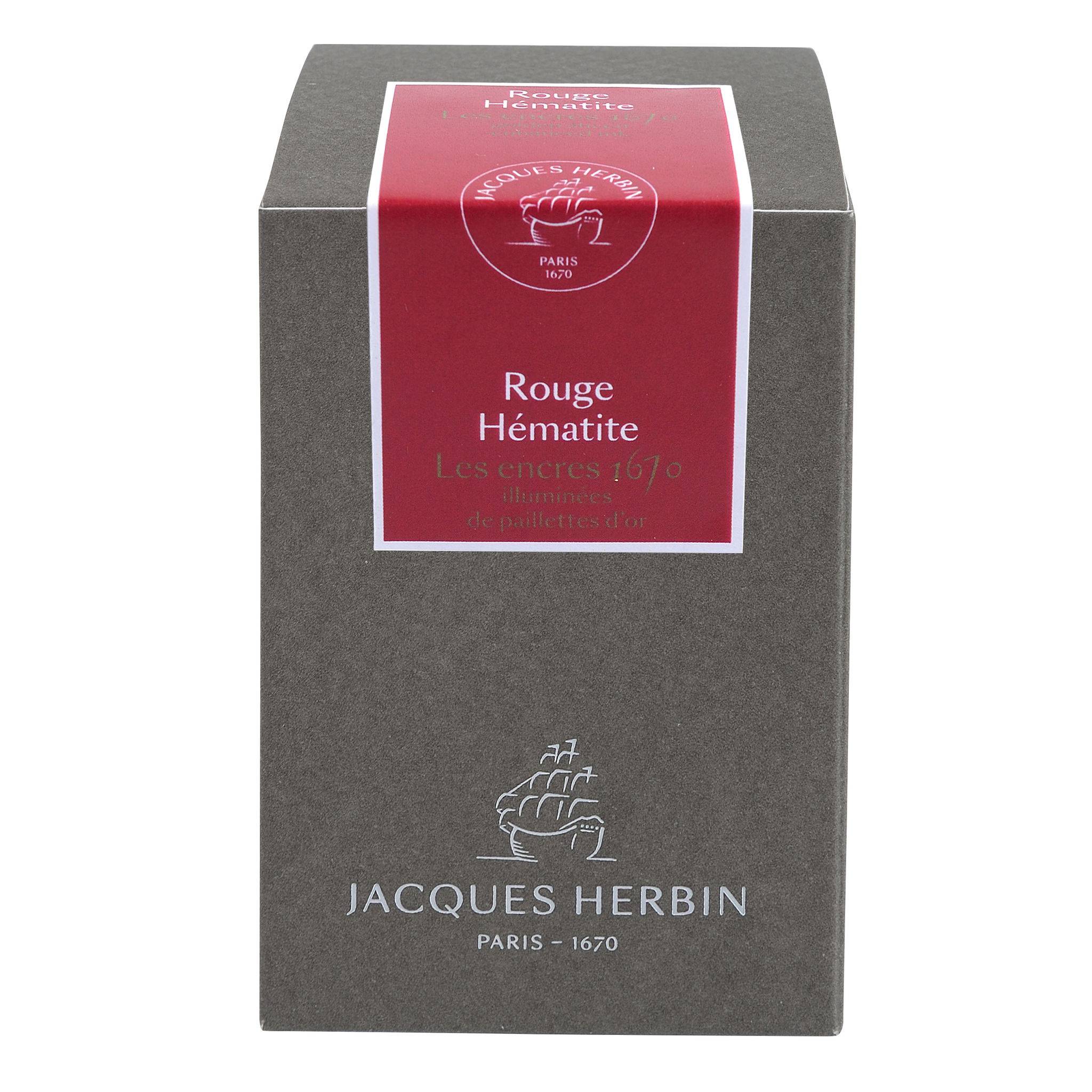 Jacques Herbin Tinte 1670 Rouge Hématite, Flakon 50ml - Rouge hématite 15026JT