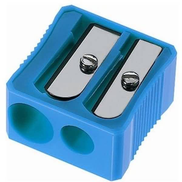 Doppelspitzer Blockform Kunststoff farbig sortiert