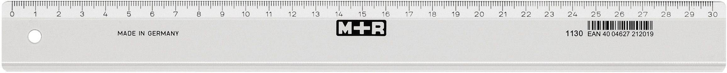 MÖBIUS RUPPERT - Möbius+Ruppert 1130 - 0000, Desk ruler, Polystyrene, Transparent, cm, Deutschland, 30 cm
