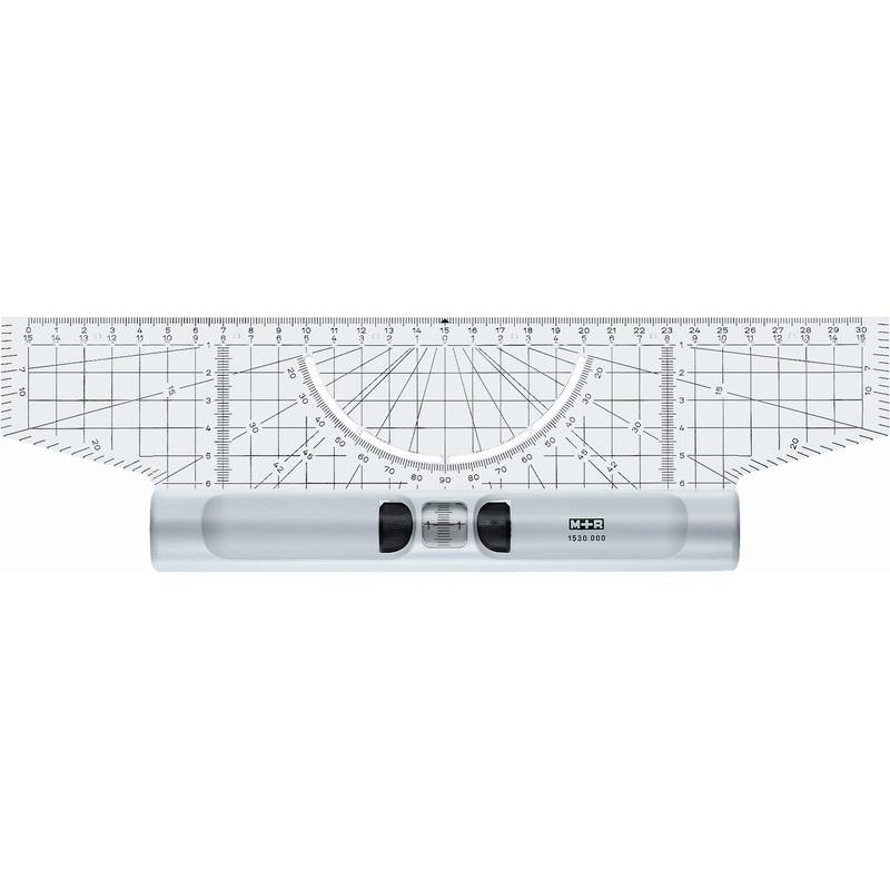M+R Roll-Lineal, aus Acrylglas, Länge: 300 mm