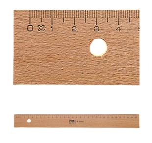 Möbius+Ruppert 1950 - 0000, Schreibtisch-Lineal, Buche, Holz, cm, mm, 50 cm, 1 Stück(e)