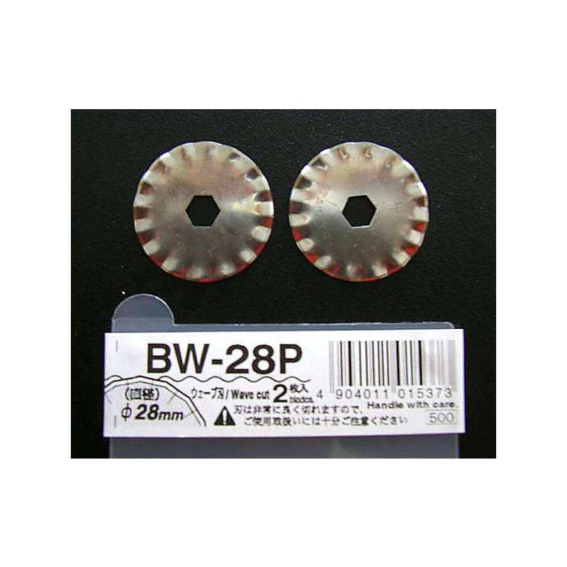 NT Cutter Ersatzklinge BW-28P, Wellenschnitt