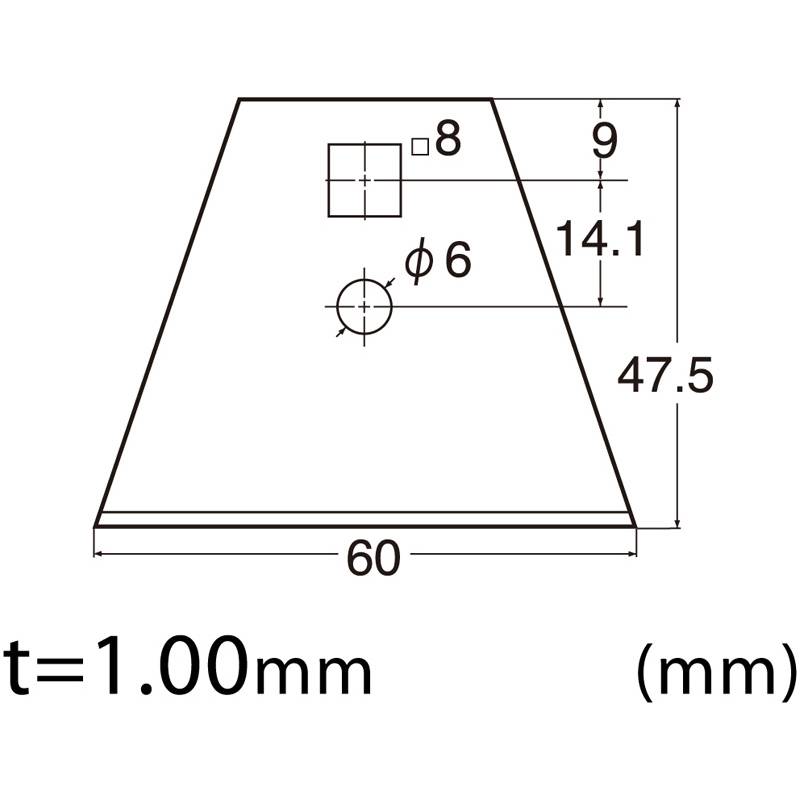 NT Cutter Ersatzklinge BSC-21P, Klingenbreite: 60 mm