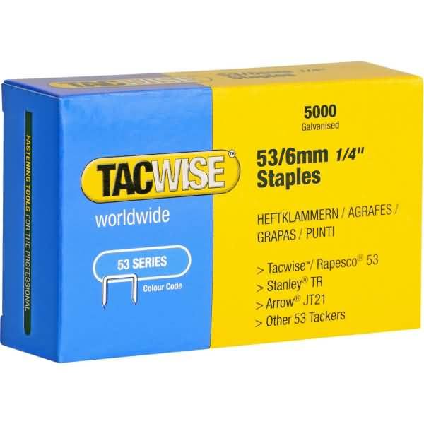 Heftklammern 53/6mm verzinkte VE=5000 Stück