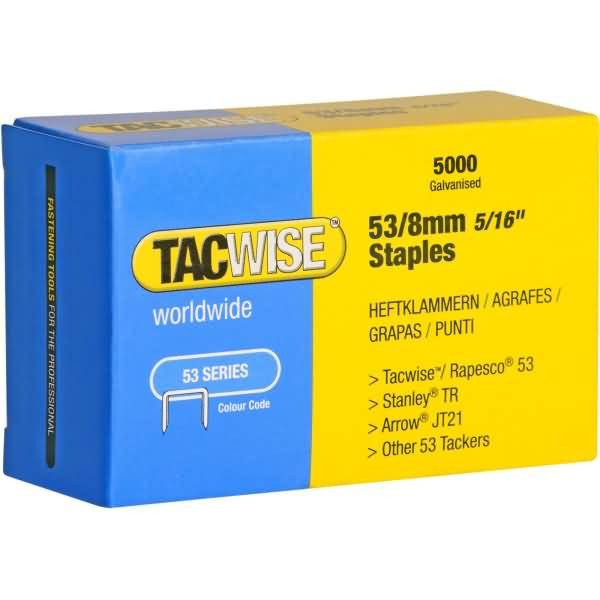 Heftklammern 53/8mm verzinkt VE=5000 Stück