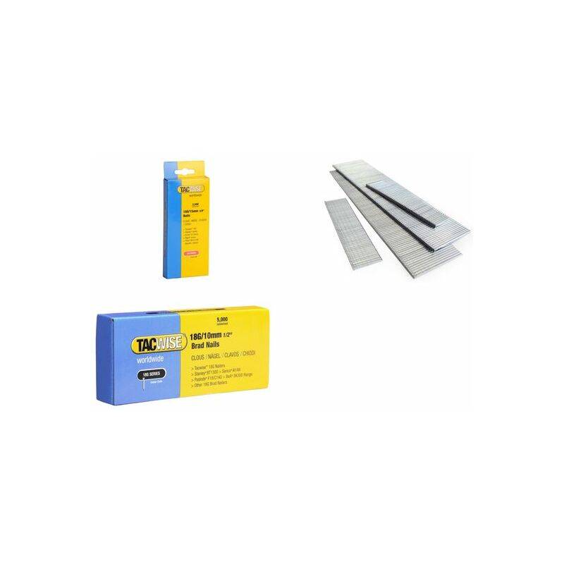TACWISE Stiftnägel 18G/13mm verzinkt, 5.000 Stück