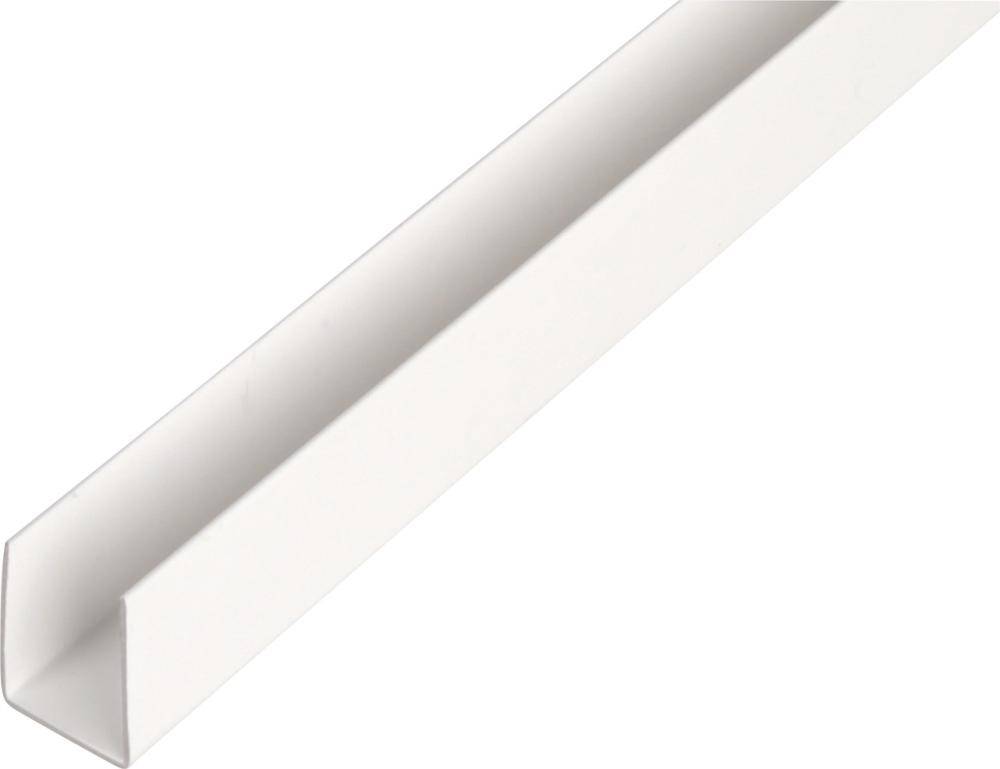 Kunststoff-U-Profil 2000/12x10mm weiß