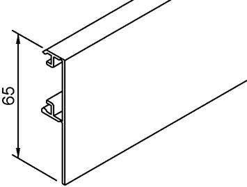 HELM Blende z.Aufklipsen EV1 eloxiert, 1700 mm