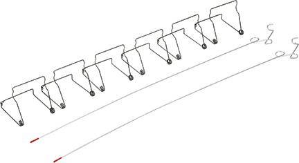 Starter-Klemm-Set zur Staubschutztür / -wand