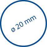 Teleskop-Duschstange 70-115cm, chrom,ausziehb.