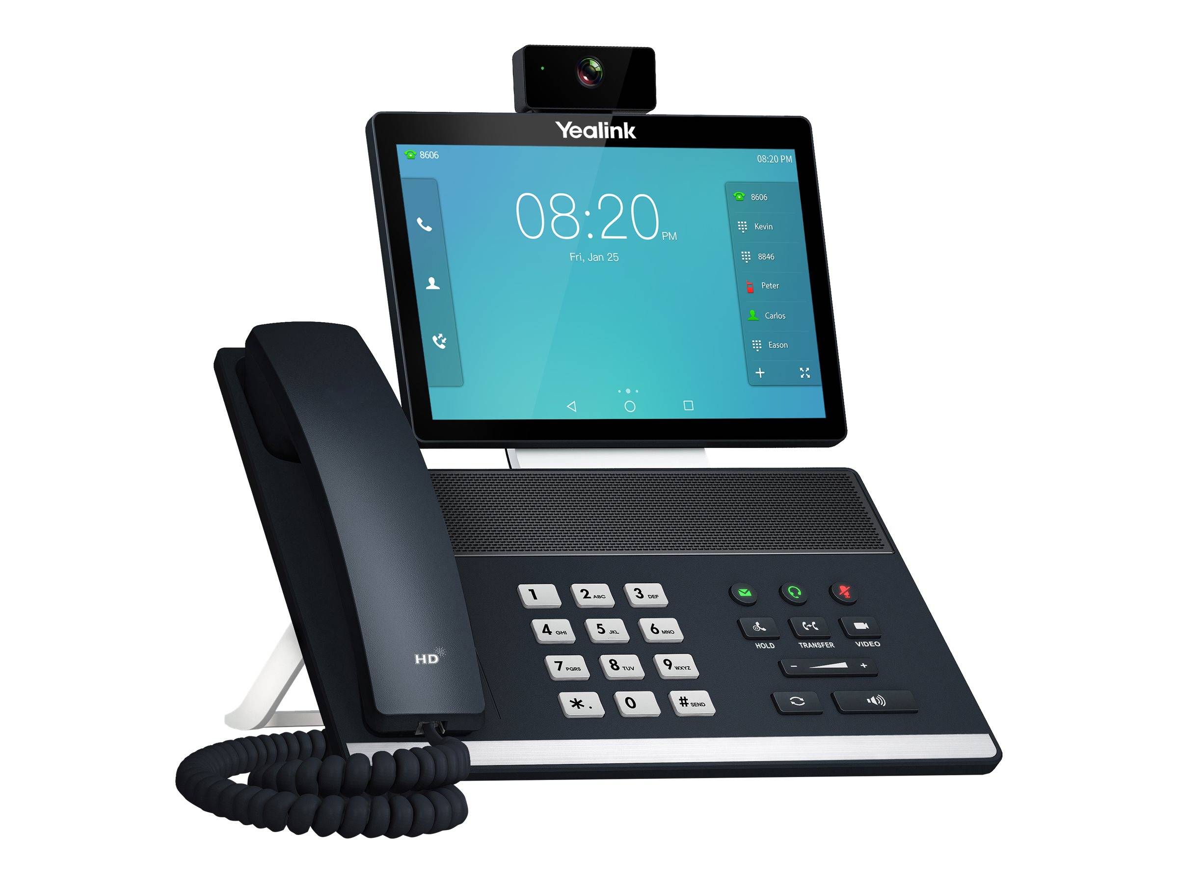 Yealink VP59 - IP-Videotelefon - mit Digitalkamera, Bluetooth-Schnittstelle mit Rufnummernanzeige - IEEE 802.11a/b/g/n/a