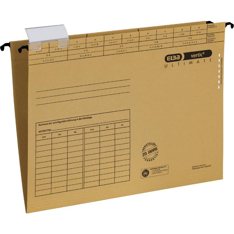ELBA Hängemappe vertic ULTIMATE, A4, seitlich offen, 10er