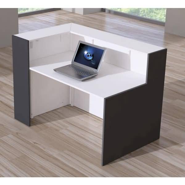 Ecktheke Bari Metall/Holz weiß