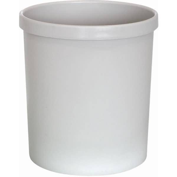 Papierkorb 18l mit Griffrand grau