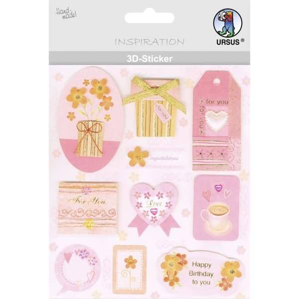 3D-Sticker Motiv 3 - Schilder