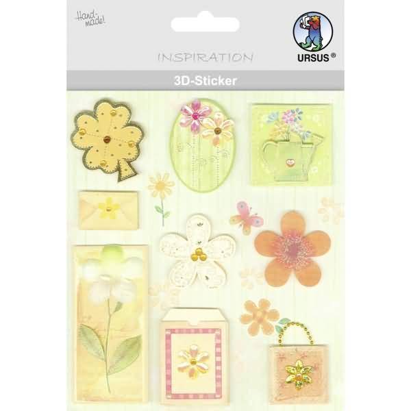 3D-Sticker Motiv 4 - Blumen