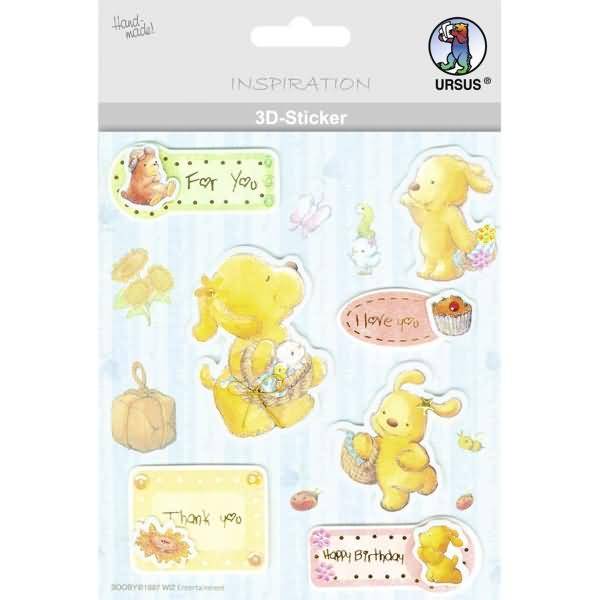 3D-Sticker Motiv 12 - Häschen