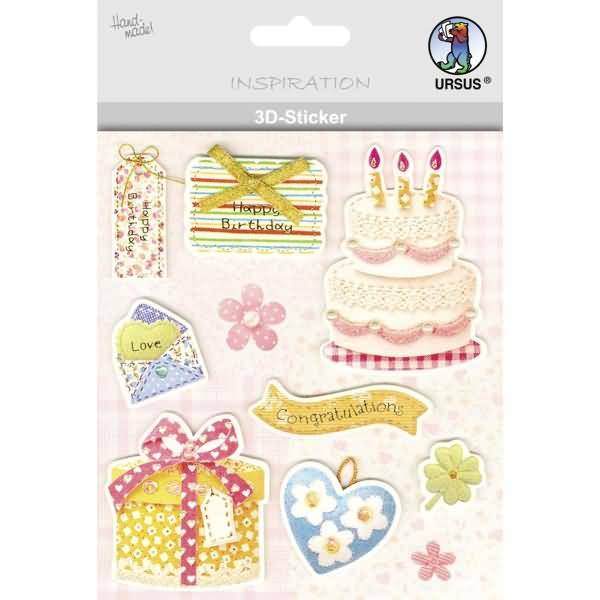 3D-Sticker Motiv 13 - Geschenke