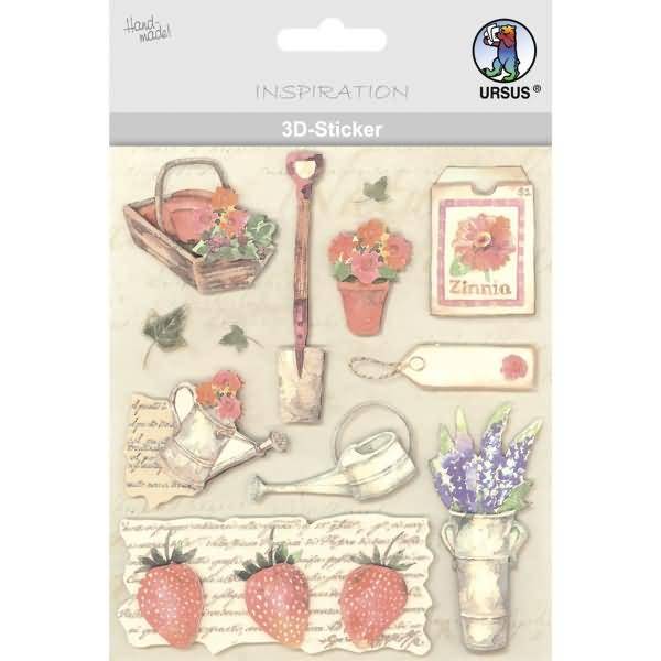 3D-Sticker Motiv 17 - Garten