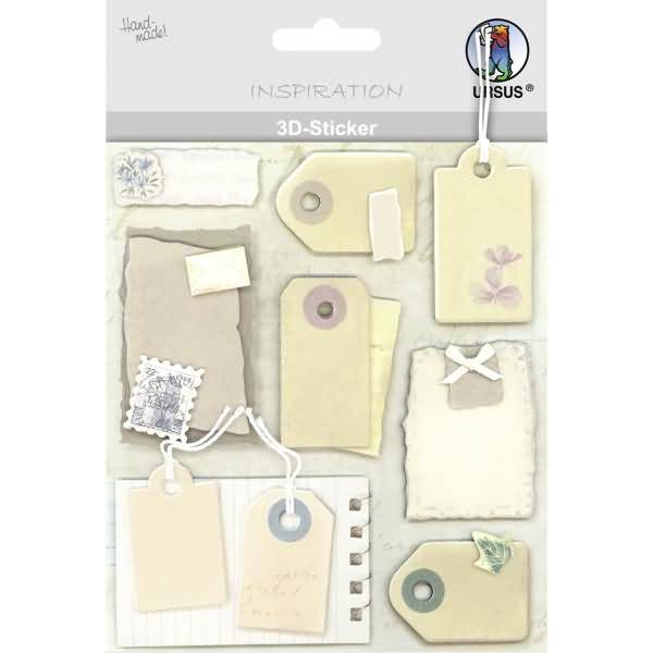 3D-Sticker Motiv 21 - Anhängezettel