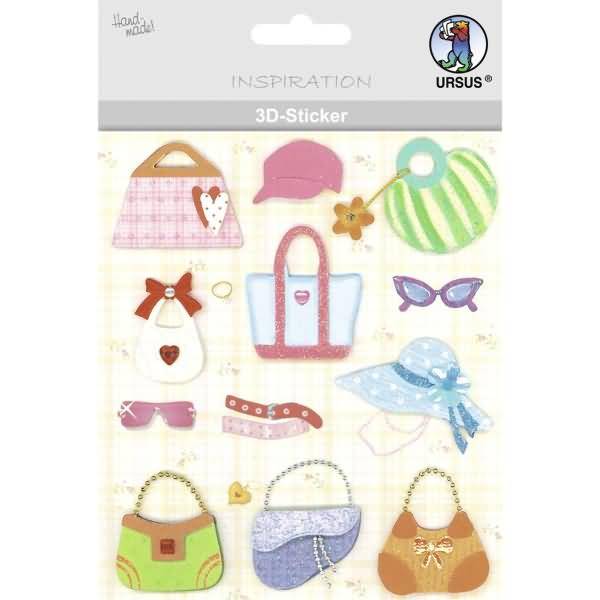 3D-Sticker Motiv 31 - Handtaschen