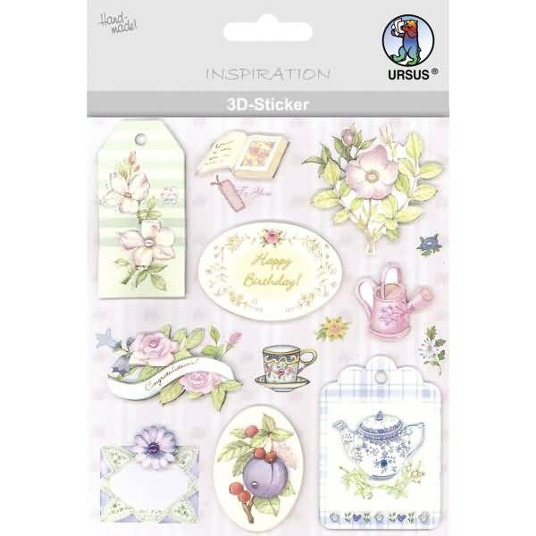 3D-Sticker Motiv 34 - Blüten