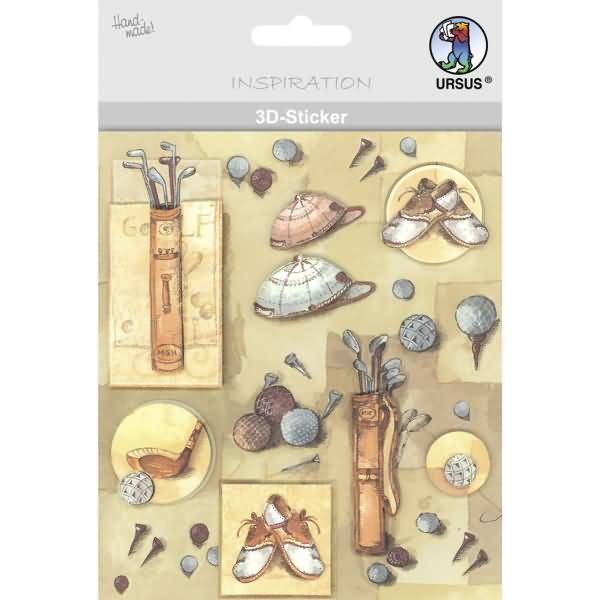3D-Sticker Motiv 39 - Golf