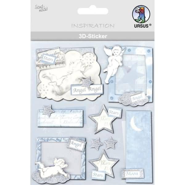 3D-Sticker Motiv 41 - Engel/Sterne