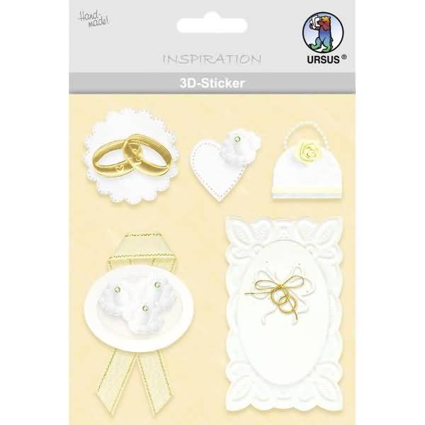 3D-Sticker Motiv 50 - Hochzeit