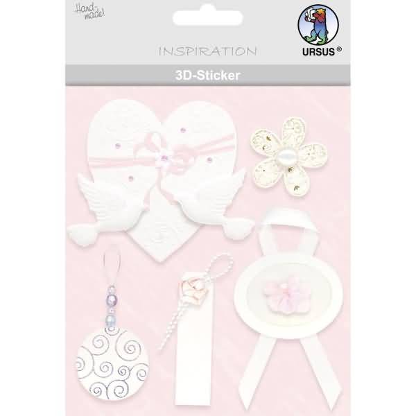 3D-Sticker Motiv 53 - Hochzeit