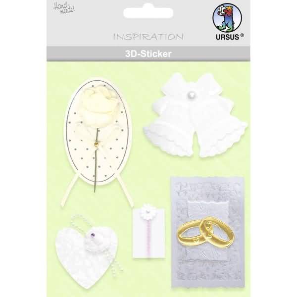 3D-Sticker Motiv 54 - Hochzeit