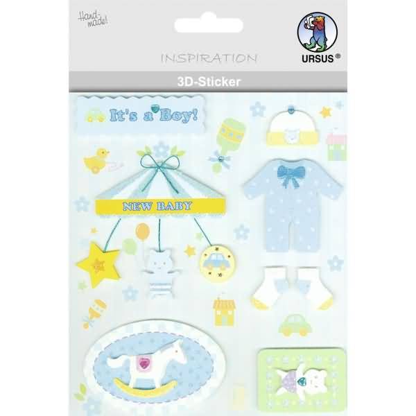 3D-Sticker Motiv 59 - Geburt/Junge