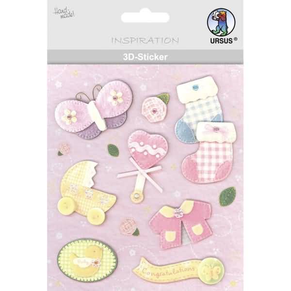 3D-Sticker Motiv 61 - Geburt