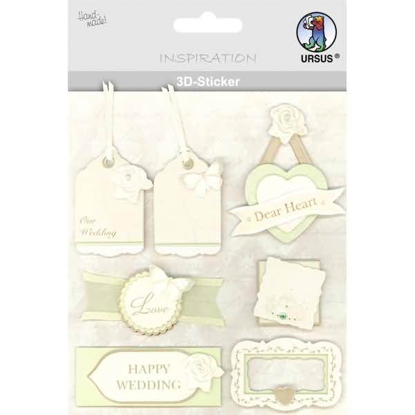 3D-Sticker Motiv 67 - Hochzeit