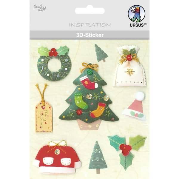 3D-Sticker Motiv 72 - Weihnachten