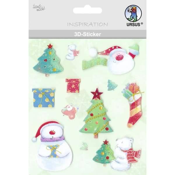 3D-Sticker Motiv 73 - Weihnachten