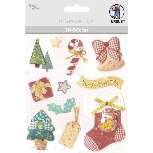 3D-Sticker Motiv 75 - Weihnachten