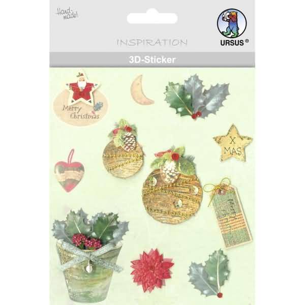 3D-Sticker Motiv 77 - Weihnachten