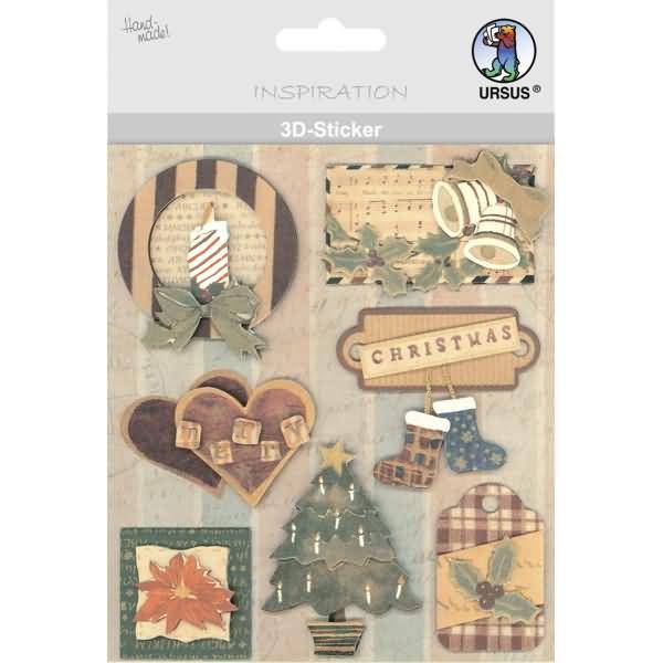 3D-Sticker Motiv 85 - Weihnachten