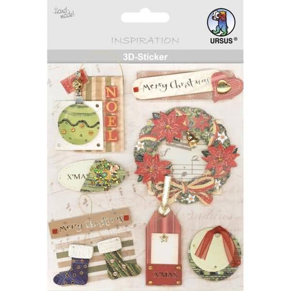 3D-Sticker Motiv 87 - Weihnachten